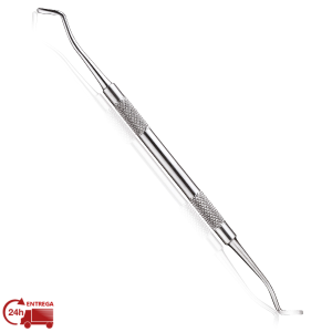 EMPURRA CUTÍCULAS COM PONTAS DUPLAS PLANAS EM AÇO INOX