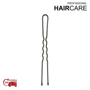 GANCHOS INVISÍVEIS ONDULADOS PRETOS 5.6 CM 20 UN