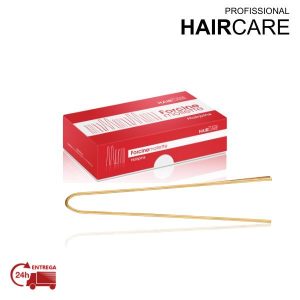 GANCHOS INVISÍVEIS LISOS DOURADOS 5.6 CM CX 250 GR