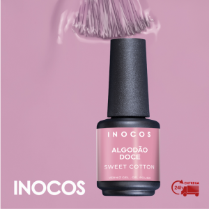 VERNIZ GEL INOCOS ALGODÃO DOCE, 15ML