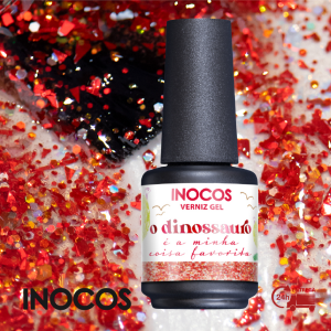 VERNIZ GEL INOCOS DINOSSAURO  A MINHA COISA FAVORITA, 15ML