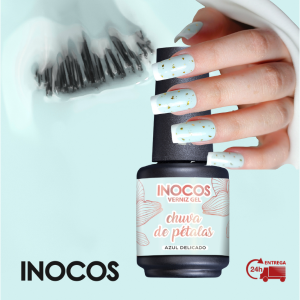 VERNIZ GEL INOCOS CHUVA DE PÉTALAS, 15ML