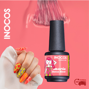 VERNIZ GEL INOCOS BOCA DOCE, 15ML
