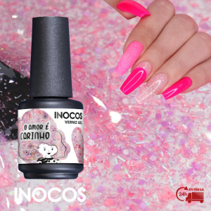 VERNIZ GEL INOCOS O AMOR É CARINHO, 15ML