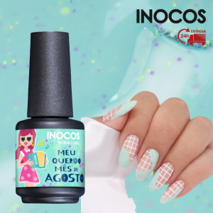 VERNIZ GEL INOCOS MEU QUERIDO MÊS DE AGOSTO, 15ML