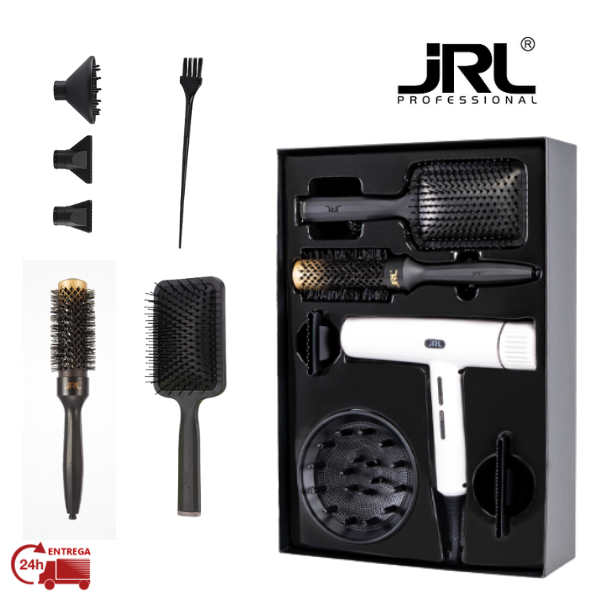 PACK JRL · SECADOR FORTE PRO BRANCO + PACK DE ESCOVAS CERAMIC - Image 3