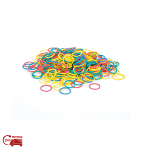 ELASTICOS PEQUENOS COLORIDOS 300 UN