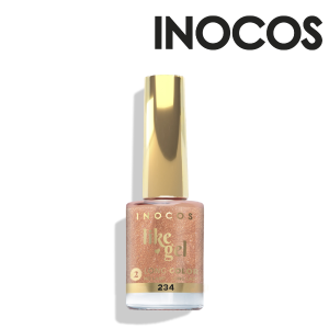 VERNIZ LIKE GEL 234, 11ML - O TIPICO NATAL | NUDE CARAMELO CINTILANTE