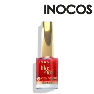 VERNIZ LIKE GEL 232, 11ML - O TIPICO NATAL | VERMELHO CINTILANTE