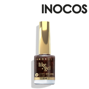 VERNIZ LIKE GEL 236, 11ML - O TIPICO NATAL | CASTANHO INTENSO CINTILANTE